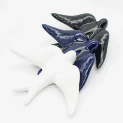 Hirondelle lisse en céramique blanche