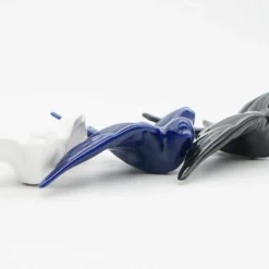 Hirondelle lisse en céramique blanche