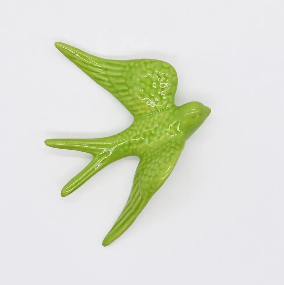 Hirondelles moyennes en céramique 11cm - 20 couleurs