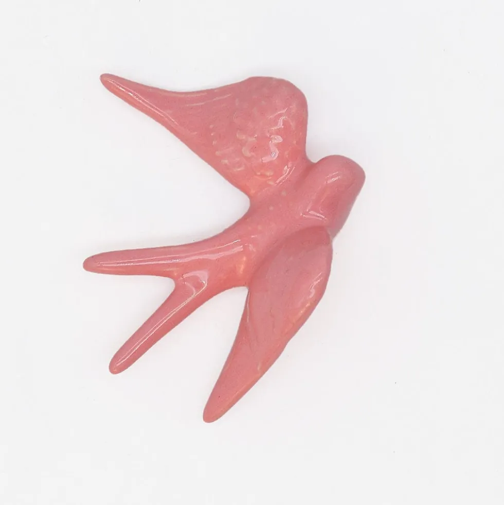 Hirondelles moyennes en céramique 11cm - 20 couleurs