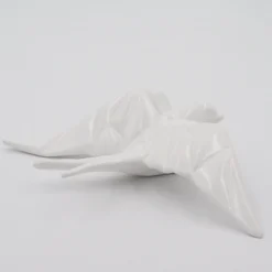Hirondelle stylisée en céramique - Blanc