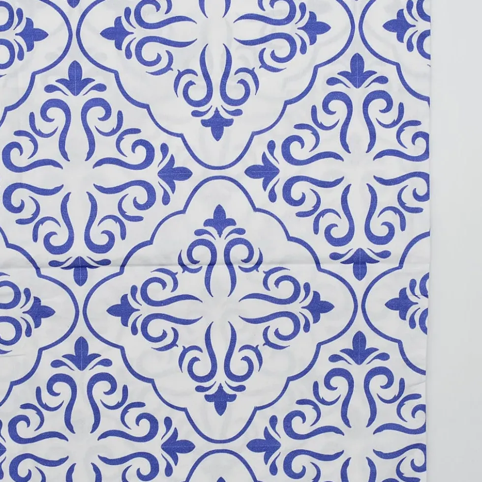 Housse de couette "Azulejos" - Bleu & Blanc