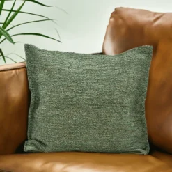 Housse de coussin artisanale 60x60 - Vert moyen
