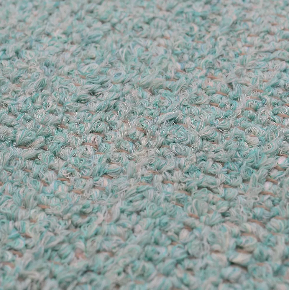 Housse de coussin artisanale 60x60 - Vert d'eau