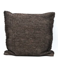Housse de coussin artisanale 60x60 - Gris foncé