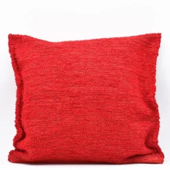 Housse de coussin artisanale 60x60 - Rouge
