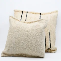 Housse de coussin en fibres recyclées 