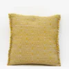 Housse de coussin en fibres recyclées - Jaune
