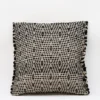 Housse de coussin en fibres recyclées - Noir