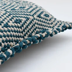 Housse de coussin en fibres recyclées - Vert