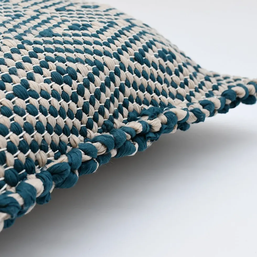 Housse de coussin en fibres recyclées - Vert
