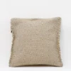 Housse de coussin en fibres recyclées - Beige