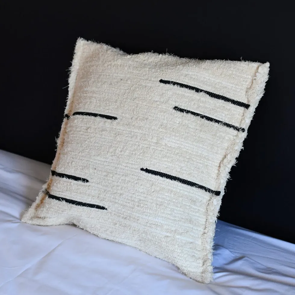 Housse de coussin en fibres recyclées 50x50 "Romana"