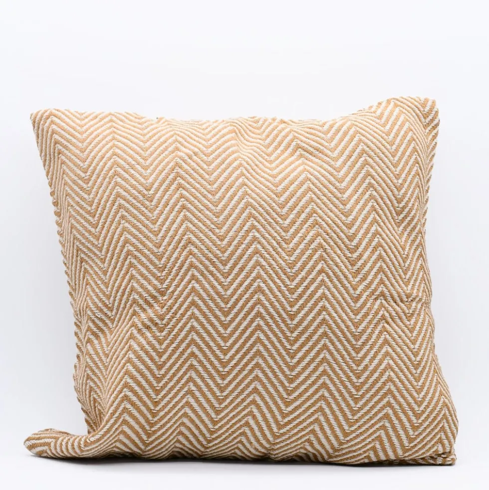 Housse de coussin 50x50 "Chevrons" - Camel