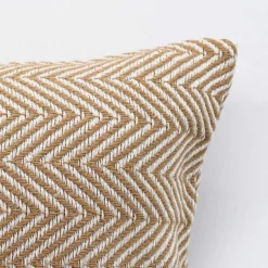 Housse de coussin 50x50 "Chevrons" - Camel