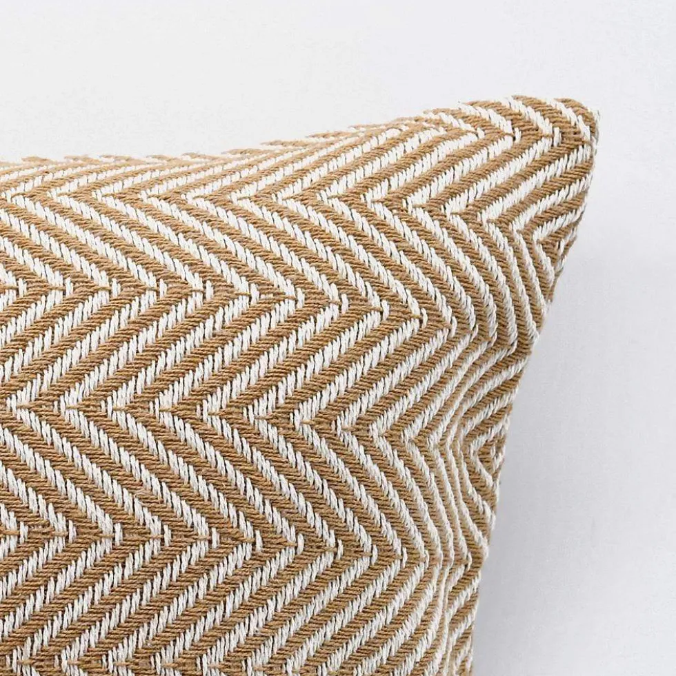Housse de coussin 50x50 "Chevrons" - Camel