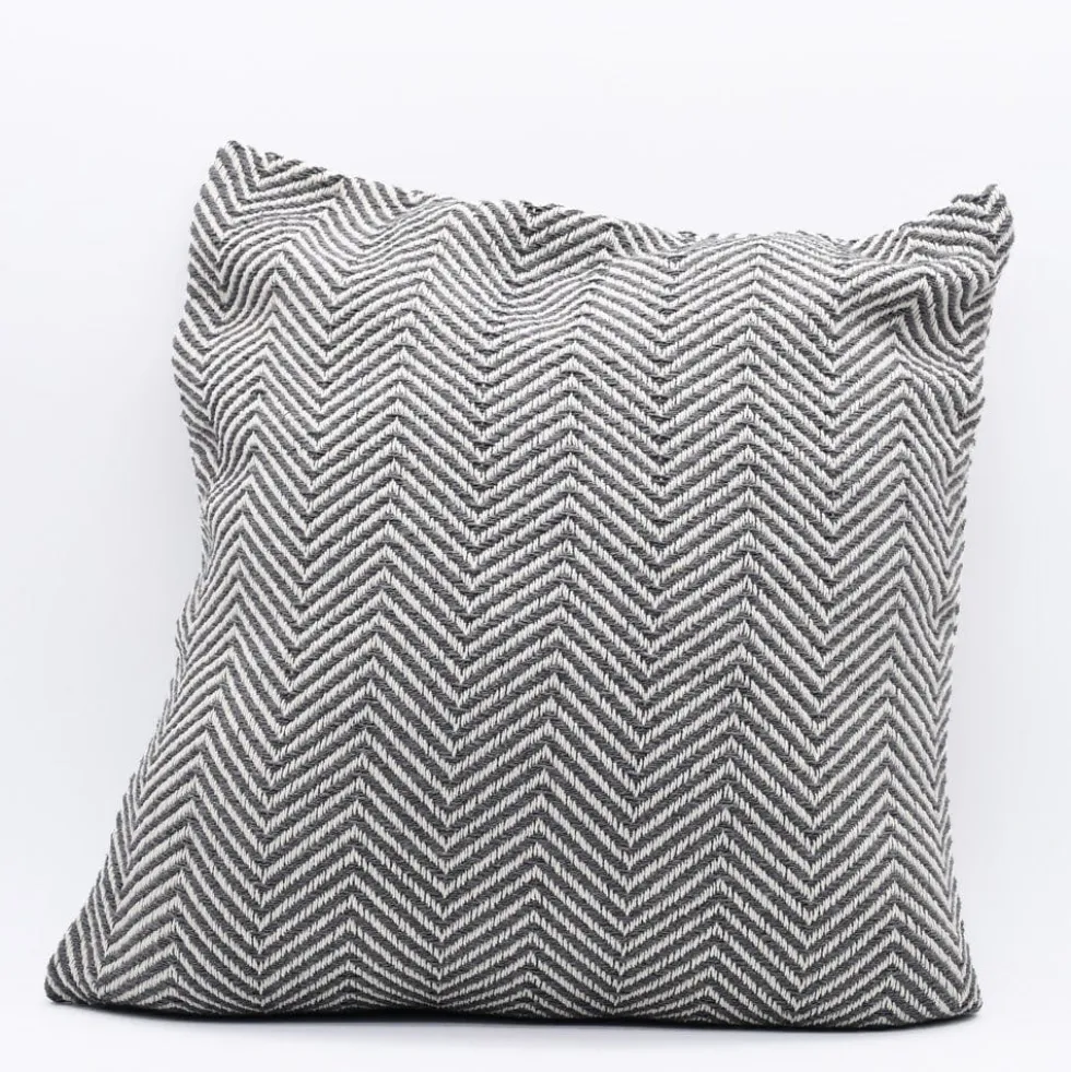 Housse de coussin 50x50 "Chevrons" - Gris