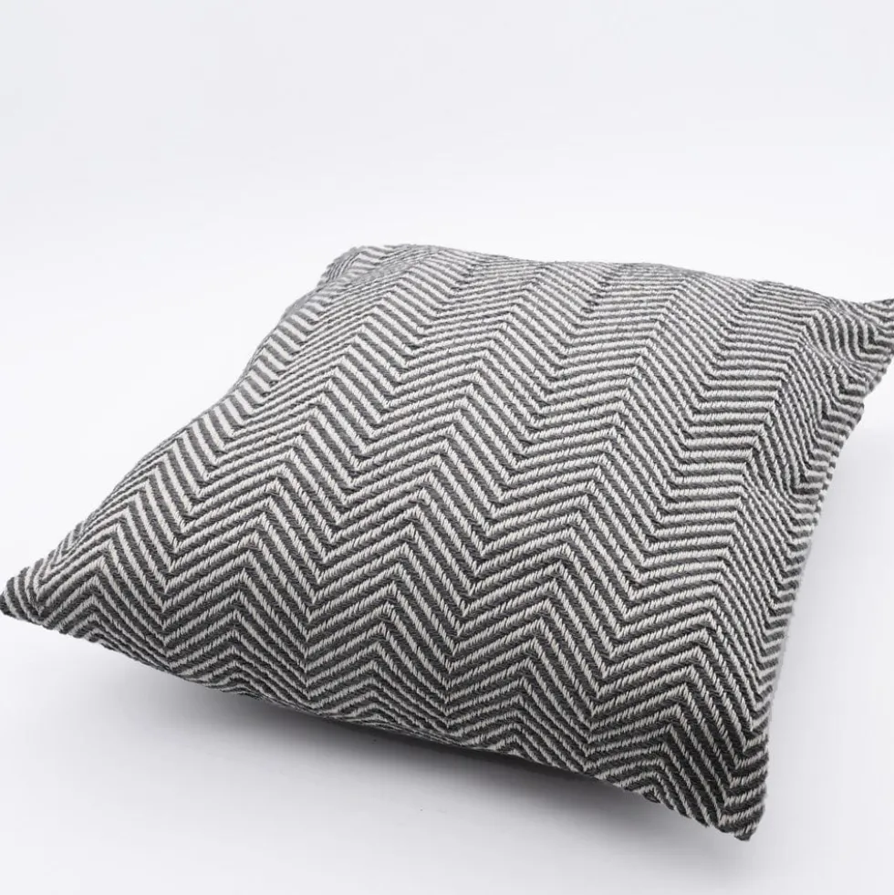 Housse de coussin 50x50 "Chevrons" - Gris