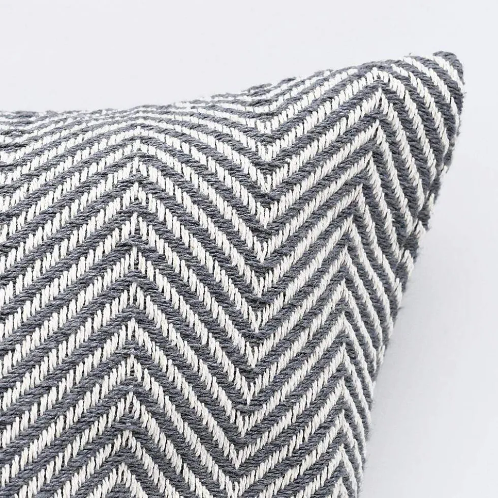 Housse de coussin 50x50 "Chevrons" - Gris