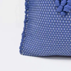 Housse de coussin 40x40 "Tapete de Trapo" - Bleu foncé