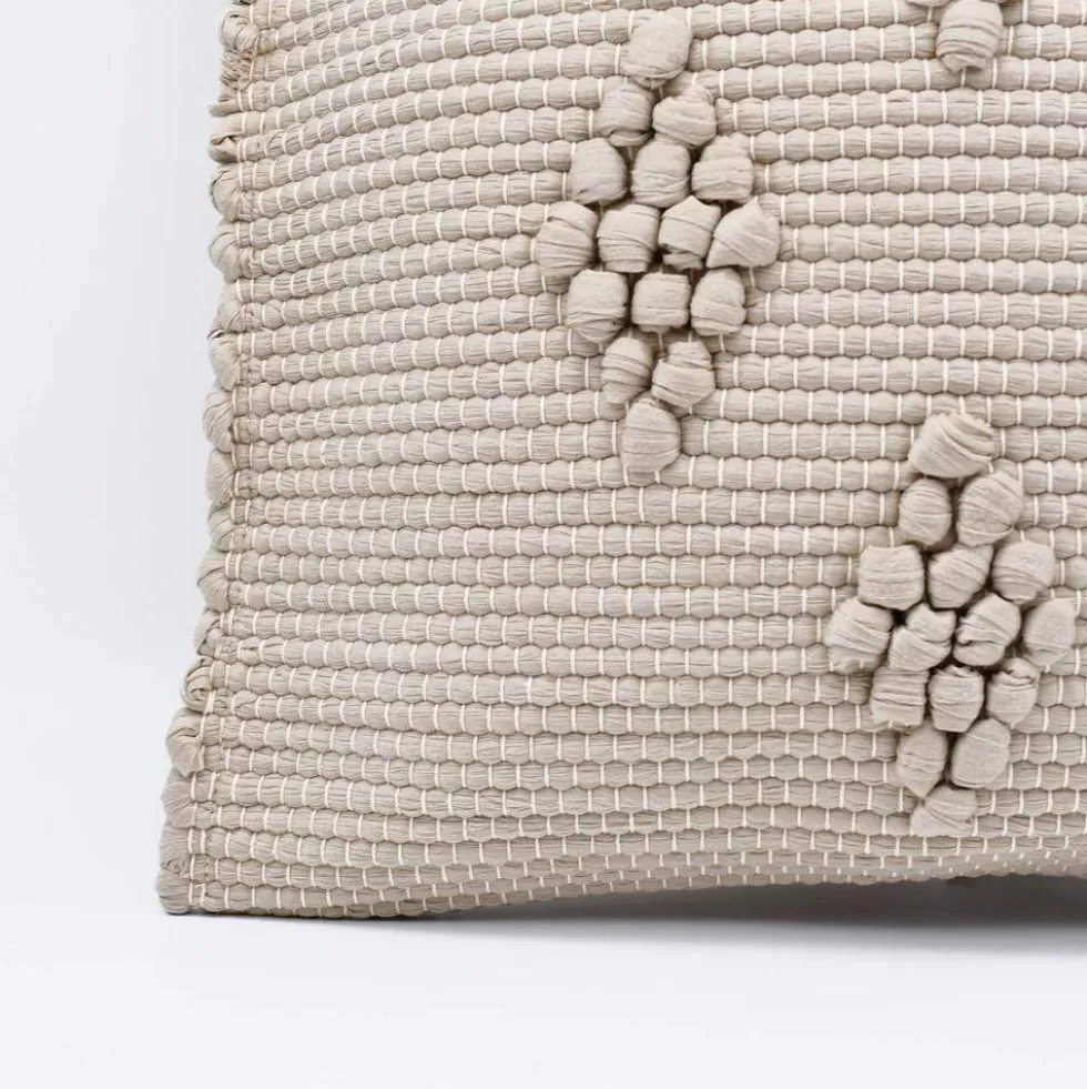 Housse de coussin 40x40 "Tapete de Trapo" - Beige