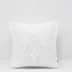 Housse de coussin 40x40 "Tapete de Trapo" - Blanc
