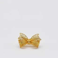 Laço I Broche en argent doré - 2.5cm