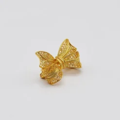 Laço I Broche en argent doré - 2.5cm