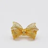Laço I Broche en argent doré - 4cm