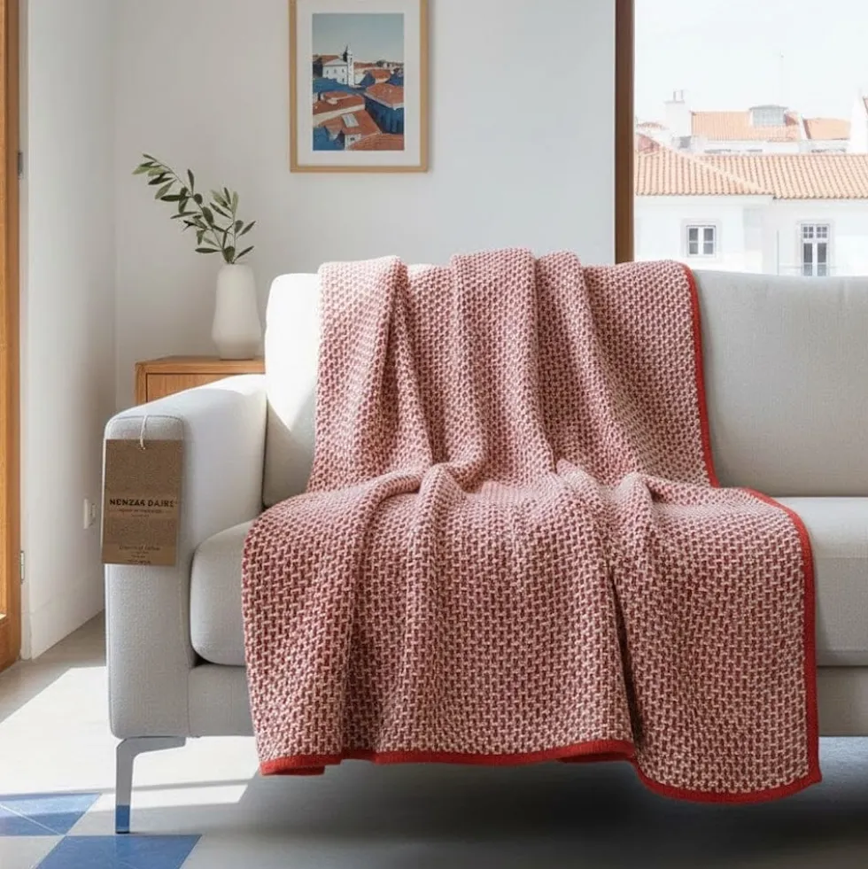 Maxi Plaid en coton - Rouge