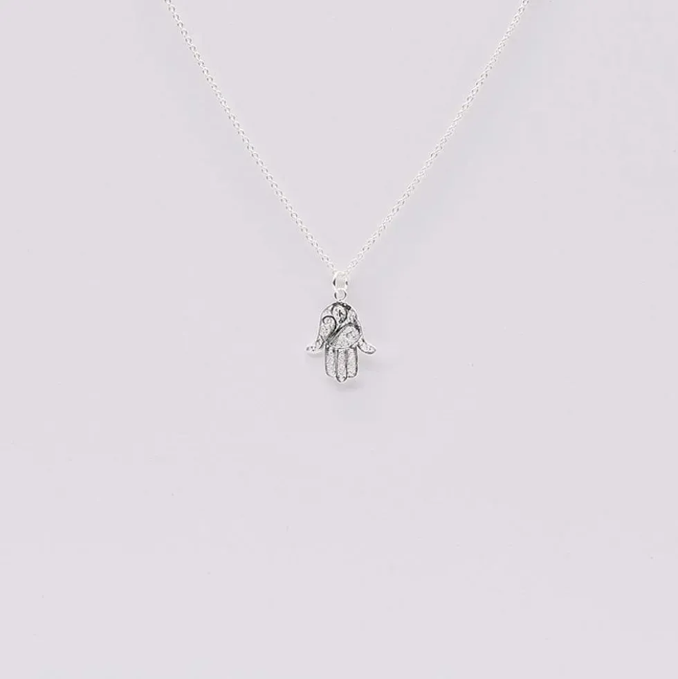 Mão de Fátima I Collier en argent