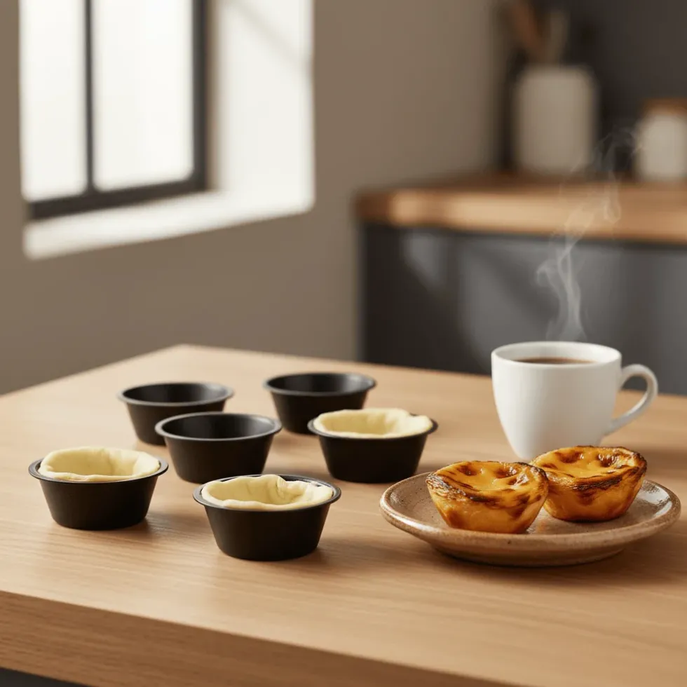 Moules à Pasteis de Nata Miniatures anti-adhésif - 8 pièces