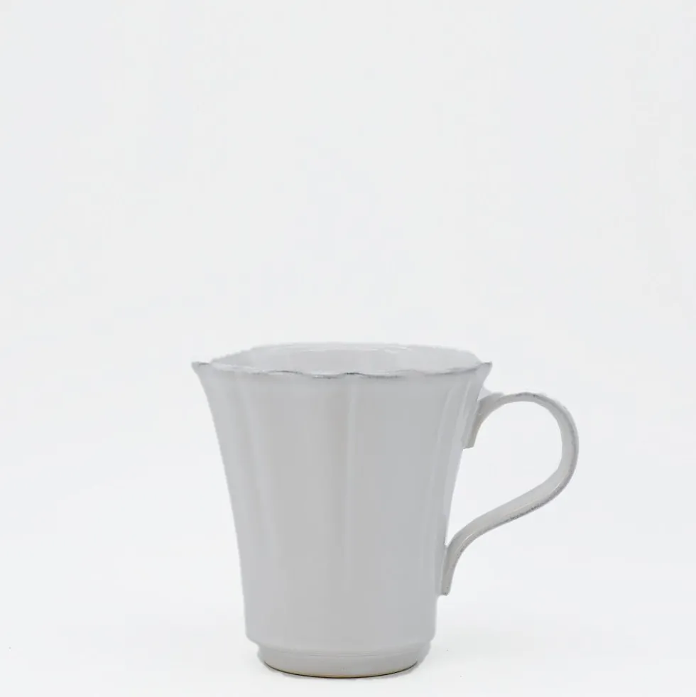 Mug en grès fin "Rosa" - Blanc