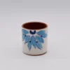 Mug en terre cuite 8cm - Turquoise
