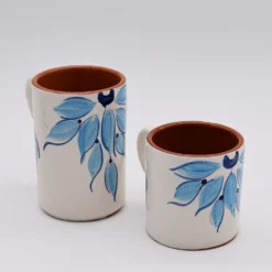 Mug en terre cuite 8cm - Turquoise