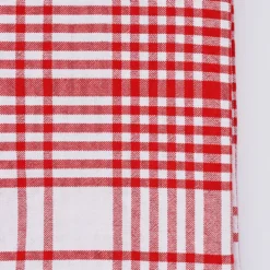 Nappe à carreaux en coton - Rouge