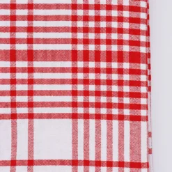Nappe à carreaux en coton - Rouge