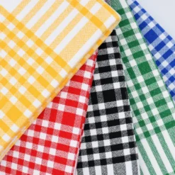 Nappe à carreaux en coton - Rouge