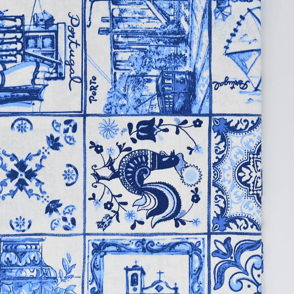 Nappe en coton "Azulejos"