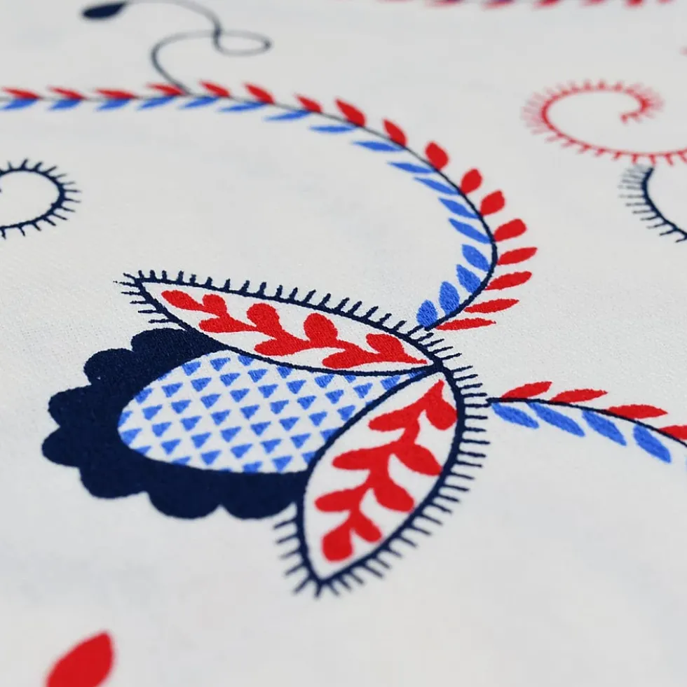 Nappe en coton "Viana" - Rouge