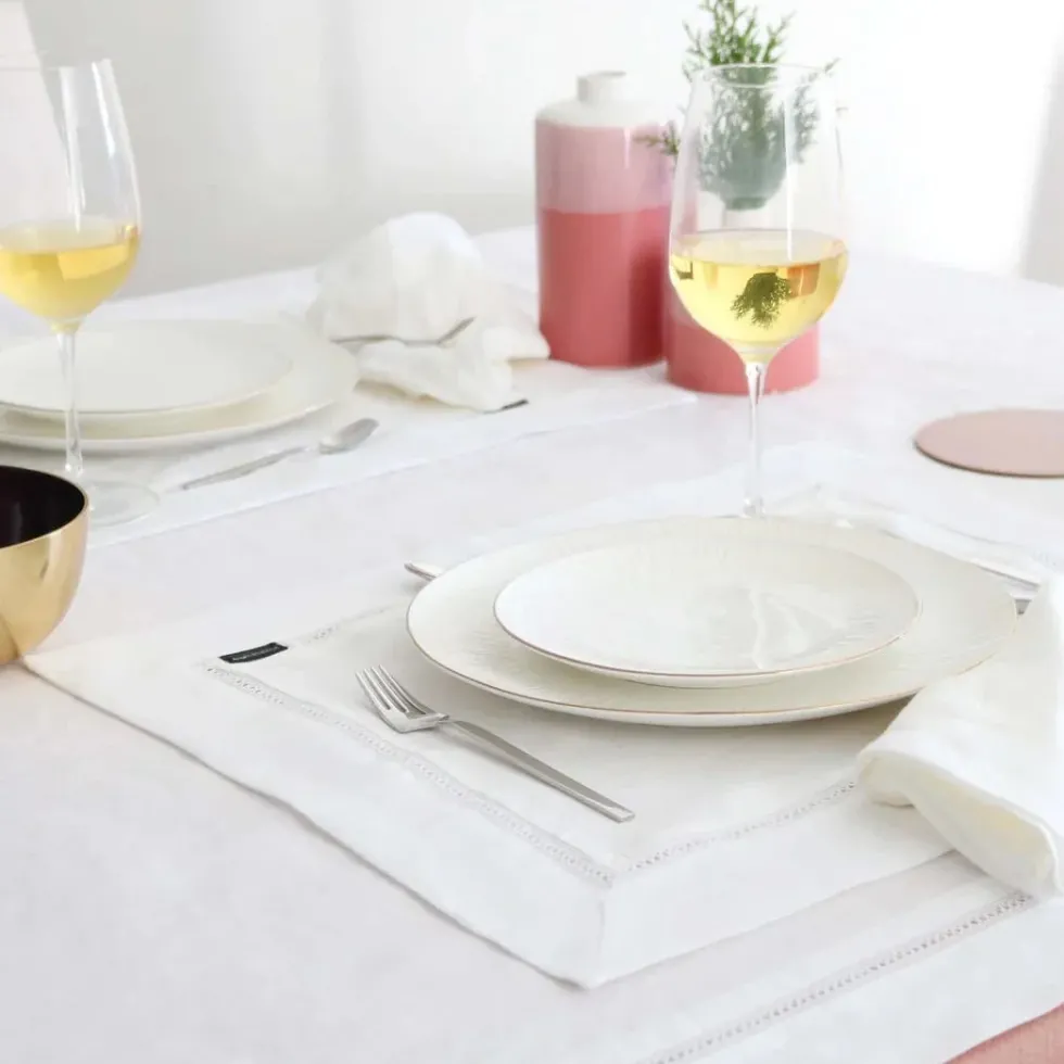 Nappe en lin blanche