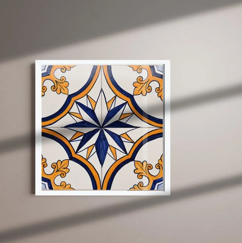 Panneau d'azulejos 28x28cm