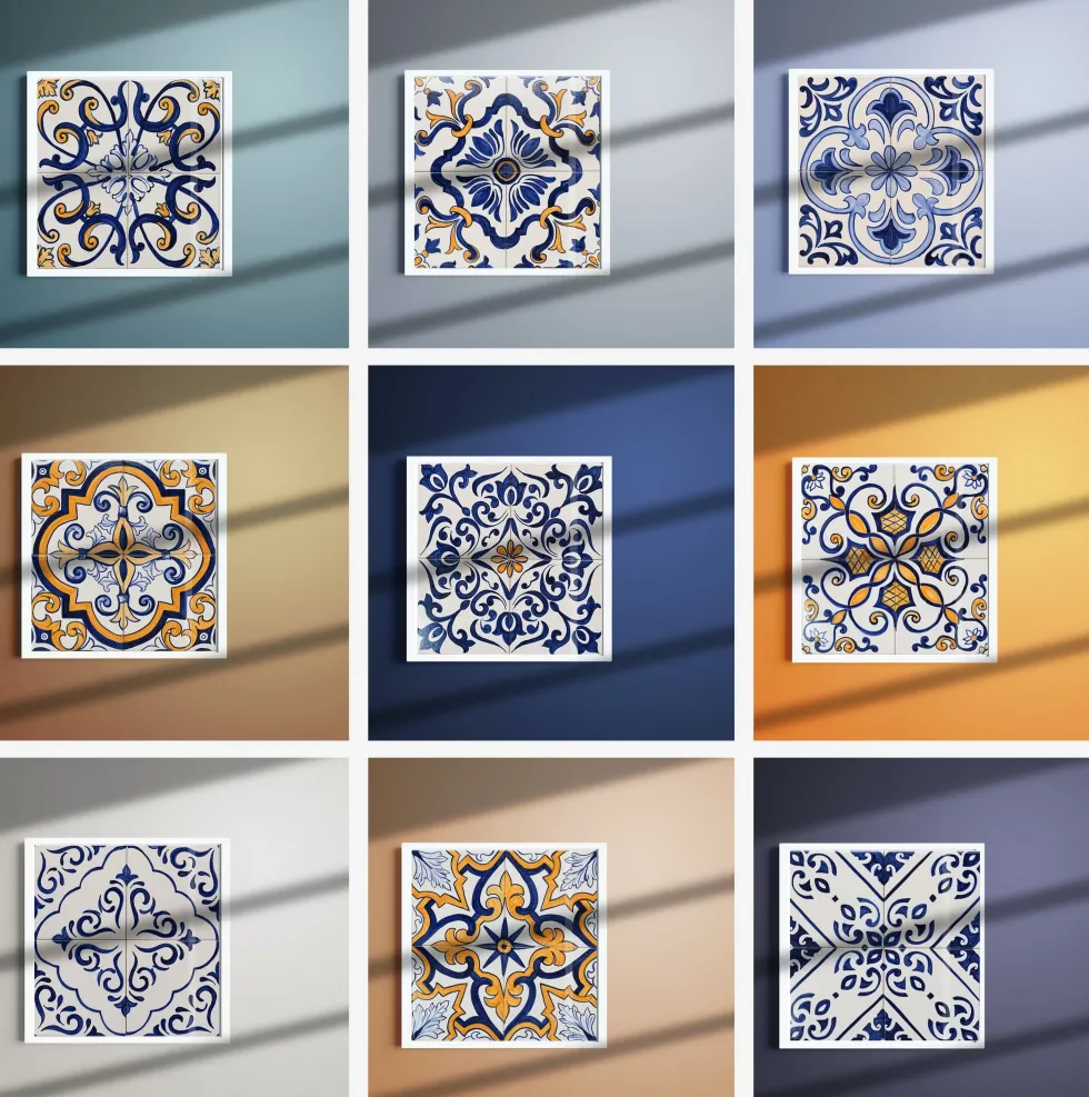 Panneau d'azulejos 28x28cm