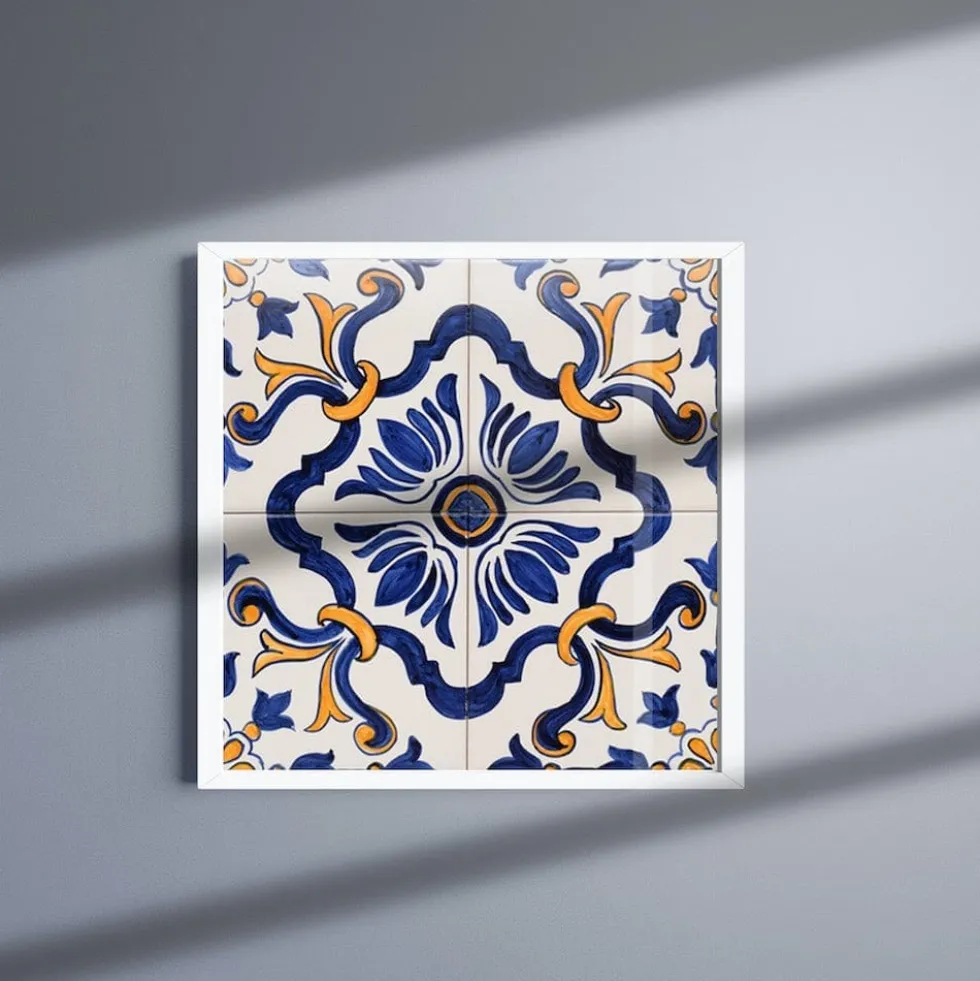 Panneau d'azulejos 28x28cm