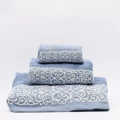 Parure de bain 3 pièces - Bleu moyen