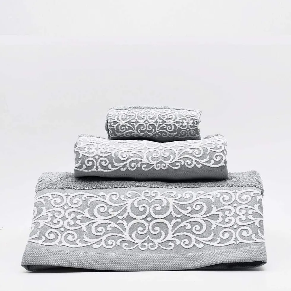 Parure de bain 3 pièces - Gris clair