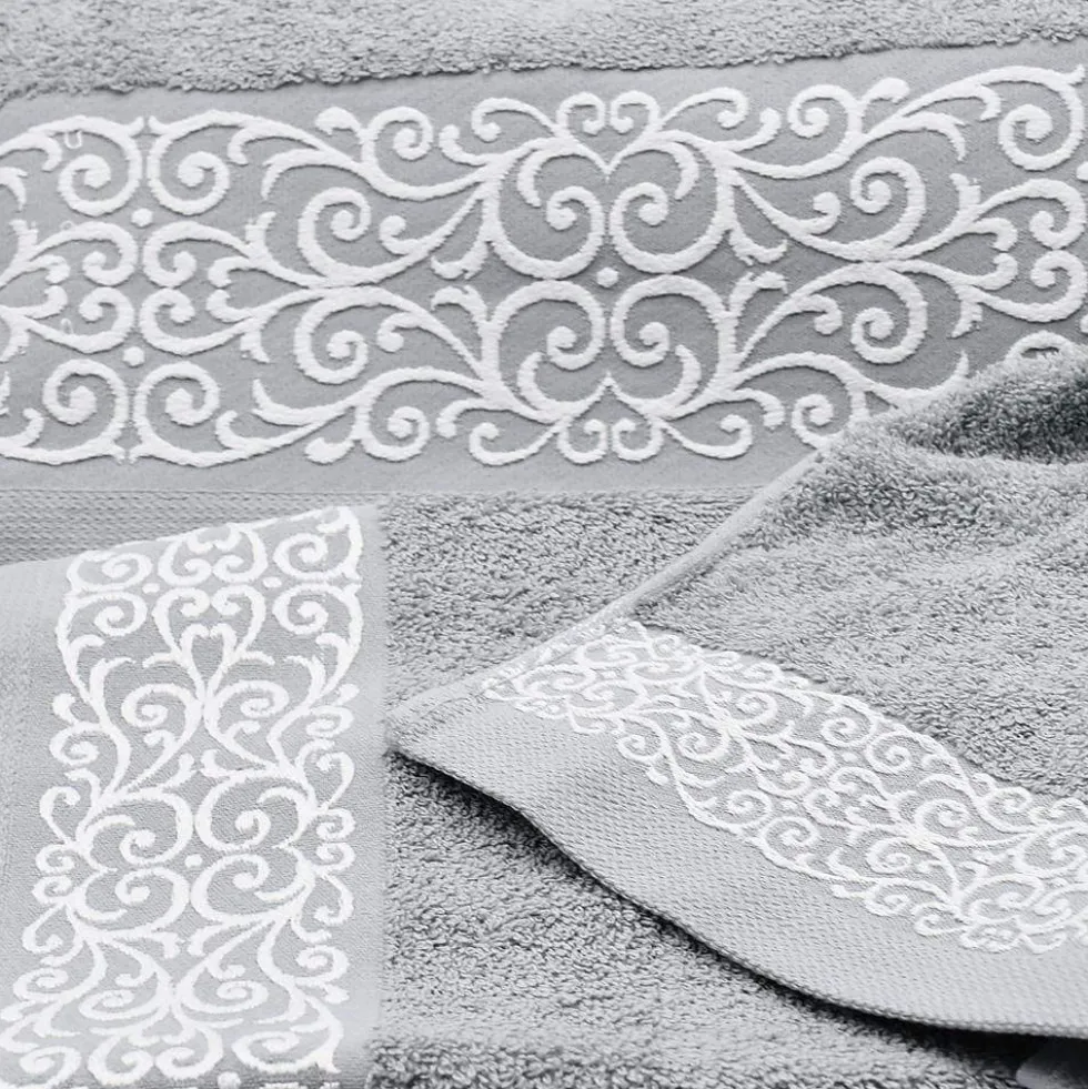 Parure de bain 3 pièces - Gris clair
