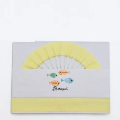 Parure de lit bébé "Sardinhas" - Jaune