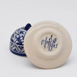 Petit beurrier en céramique de Coimbra