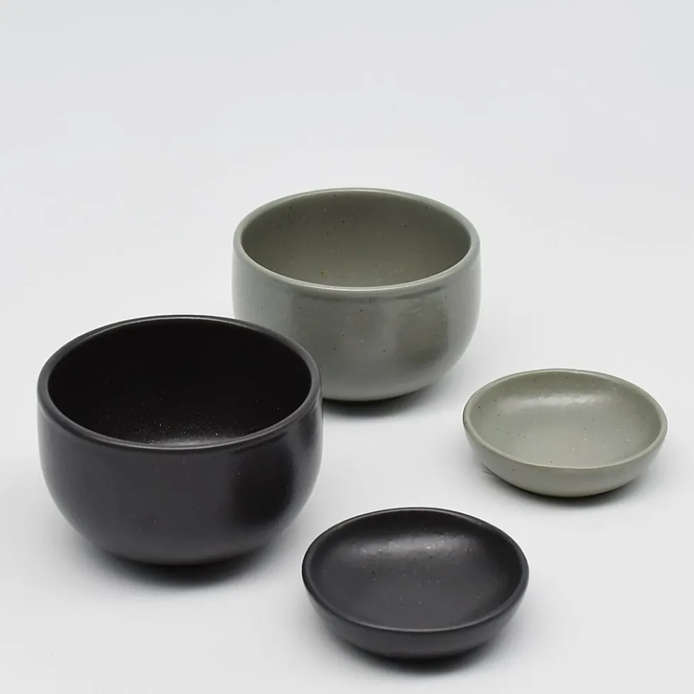 Petit bol en grès “Pacifica" - Anthracite